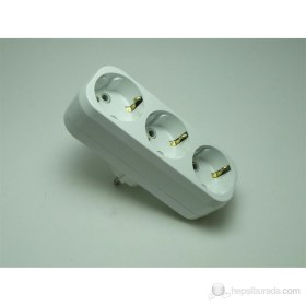 Resim Fiş 3'lü Makel Topraklı (Uzun Tip) 