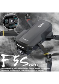 Resim Sjrc F5s Pro+ Plus 4k Kameralı Drone Seti +3.5km Menzil+30 Dakika Uçuş Süresi+çanta+eıs Gimbal+takip Modu 