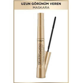 Resim Telescopic Gold Maskara - Siyah & Super Lock Brow Glue Kaş Sabitleyici Maskara - Şeffaf pkttelesmasksuperlock-10572 