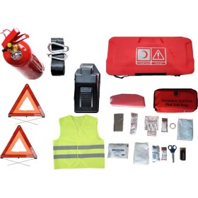 Resim OtoLine Kırmızı Trafik Seti Lüks Lastik Tamir Kiti 400 ml 