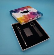 Resim Colorful Store Kalem Çakmak Anahtarlık Siyah Set Dekoratif Hediyelik 