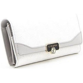 Resim Silver Polo Sp979 Kadın Cüzdan & Kartlık Logolu Beyaz-a.gri 