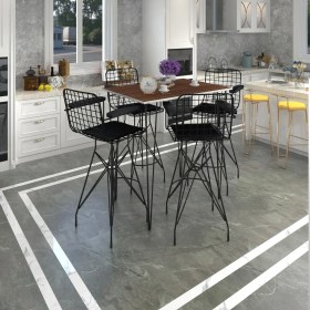 Resim Kenz Life Knsz Masa Sandalye Takımı HEM105ZENGIN Cvzsyh 130*070 4 Sandalye Syhsyh Kolçaklı 