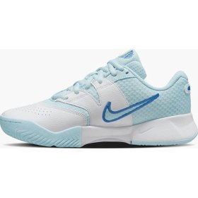 Resim Nike Nikecourt Lite 4 Kadın Sert Kort Tenis Ayakkabısı Fd6575-400 Mavi 