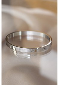 Resim Silver Renk Çelik Bilezik - Tj-bb3569 Diğer 