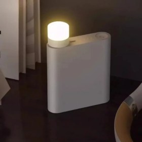 Resim Taşınabilir Mini USB LED Sarı Gün Işığı Tasarruflu USB Kitap Okuma Gece Lambası-Masa Lambası 2 Adet 