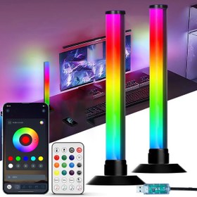 Resim indirimvar USB Güçlü, Renk Değiştiren Atmosfer Işıkları Müzik Senkronizasyonu ve Zamanlayıcı LED 