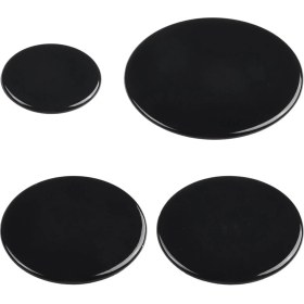 Resim 4 Adet Ocak Hob Gaz Brülör Kapağı 55MM 75MM 100MM Fırın Gaz Hobu Brülör Taç Alev Kapağı Mutfak Aksesuarları Düz (Yurt Dışından) 