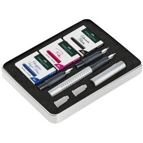 Resim Faber-castell Grip 2011 Dolma Kalem Kaligrafi Seti Çok Renkli 
