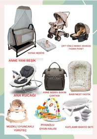 Resim Turhanbebe Bebeğinizin Tüm İhtiyaçları Lüx Bebek Çeyiz Seti Noansünal Babynest - Kahve 