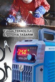 Resim Newstar Inventör Dijital Göstergeli Kaynak Makinası 250i Amper 2,5 3 Çubugu Sorunsuz Eritir 