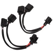 Resim Yunboo 2 Adet H13/9008 Kamyon-pikap Led Far Çevirici Kablosu: Erkek- Dişi Çevirimi, Plug & Play, Dayanıklı Nylon + Bakır Çekirdek 