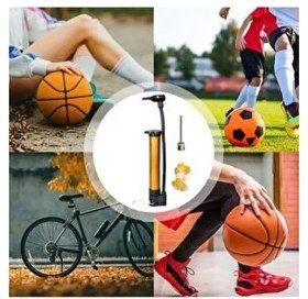 Resim Belirtilmemiş Bisiklet Pompası Bisiklet El Hava Pompası Lastik Top Şişirme Pompası Iğne Hediyeli 