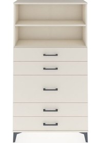 Resim Arges Dolap 2 Raflı 5 Çekmeceli 88x30x163 Aytaşı-aytaşı Aytaşı 