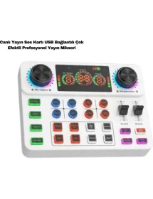 Resim Datatek Ksa Sound Card Canlı Yayın İçin Profesyonel USB Bağlantılı Çok Efektli Ses Kartı 