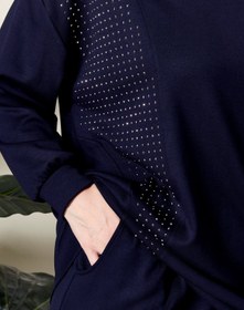 Resim Kadın Büyük Beden Taşlı Takım - Taş / 2XL 