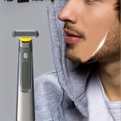 Resim Erkekler için Kablosuz Elektrikli Tıraş Makinesi & Çok Amaçlı Trimmer, USB Şarj Özellikli, Lityum Pil Gücünde, Islak/Kuru Kullanım, Ergonomic Tasarım ve Hız Kontrol - Her Yerde Vücut Tüyü Alıcısı, Sakal Ve Yüz Düzeltici, İdeal erkek hediyesi (USB güçlü, Bıçaklar dahil değildir) Taşınabilir, kablosu, şarj kablolu sınırlandırıcılı şekillendirme tarağı, önceden yapıştırılmamış lithium pil, ıslak / kurukullanım ile seyahat için kompakt hafif, Erkekler için Tıraş Makinesi, 