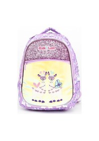 Resim Necati Çanta Çok Gözlü Figürlü Astarlı İlkokul Sırt Çantası Lila-1138 