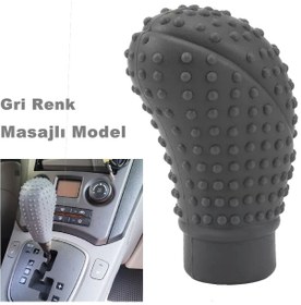Resim Point Silikonlu Vites Topuzu Kılıfı Gri Renk Oval Üniversal Ithal (532227035) 