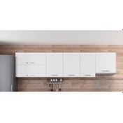 Resim Minar 295 Cm Mutfak Dolabı Beyaz 295-B7-Üst Modül Beyaz 