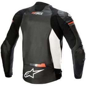 Resim Held Alpinestars Gp Force Af Deri Korumalı Yazlık Motosiklet Montu Siyah - Beyaz - Kırmızı 