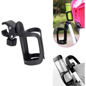 Resim Bebek Arabası Bisiklet Scooter Uyumlu Ayarlanabilir Şişe Biberon ve Suluk Tutucu 