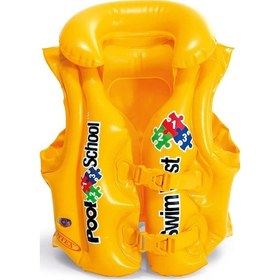 Resim Çocuk Can Yeleği - Intex - Yakalı - Sarı 58660 Çok Renkli 