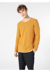 Resim Colin's Regular Fit Bisiklet Yaka Sarı Erkek Kazak CL1056038_Q1.V1_YLS 