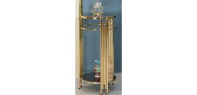 Resim Mim Bronz - Gold Sütun Fiskos Yan Sehpa 