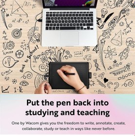 Resim Wacom One by Wacom Small Grafik Çizim Tableti 8.3 X 5.7" 