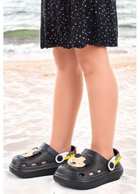 Resim Kiko Kids Twg 755-1 Plaj Havuz Eva Kız Çocuk Terlik Siyah 