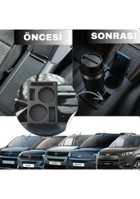 Resim Rifter Proace Çity Combo Doblo 5 Berlingo Konsol Düzenleyici Bardaklık 