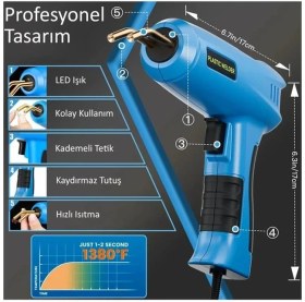 Resim Schulzz 150 Watt 1200 Adet Tel Tampon Plastik Parça Tamir Kaynak Makinesi 