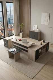 Resim Yurudesign Vario Abcef Ofis Büro Masa Takımı 3 Renk 