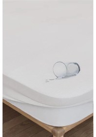 Resim Mycey Fitted Alez 70 X 120 Cm Bebe Pamuk Kumaş Sıvı Geçirmez Yatak Koruyucu Beyaz 