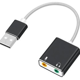 Resim Datastar Ikili Aux USB Kablolu Ses Kartı 
