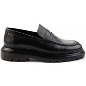 Resim Siyah Leather Erkek Loafer Ayakkabı E01054195440 Çok Renkli 