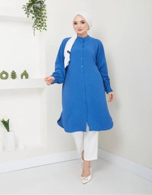 Resim YILMAZBARMAZ Kadın Ayrobin Nervürlü Maxi Boy Tunik 