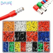 Resim 400 Adet D-FLIFE İzoleli Krimp Terminal Seti - Boru Şeklinde Tel Bağlantı Elemanları, Isıyla Daralan, Kalaylı Bakır Uçlu Alüminyum için 10AWG-22AWG, D-FLIFE 