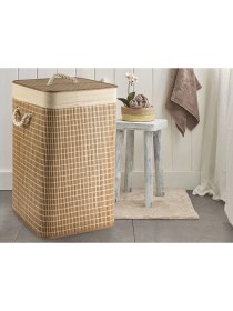 Resim English Home Urbann Katlanabilir Çamaşır Sepeti 35X35X60 cm Kahve 