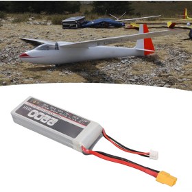 Resim Vkemall Rc Uçak Bataryası 7.4v 2s 2200mah 35c, Yüksek Performans, Xt60 Bağlantı, 140g, 105x35x16mm, Uçak Ve Helikopter İçin 