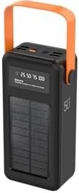 Resim ROBEVE ACL 50000 Mah Powerbank Göstergeli Powerbank Solar Fenerli Güneş Enerjili 50000 Powerbank 