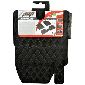 Resim Chery Alia Havuzlu Universal 3d Paspas Havuzlu Pufi Diamond Siyah 