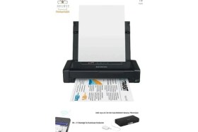 Resim Epson Taşınabilir Şarjlı Yazıcı A4 A5 A6 Destekli Wi-Fi Mobil Renkli Mürekkep Püskürtmeli Mini Yazıcı + Hediye 1 Paket A4 Fotokopi Kağıdı Avantajlı 