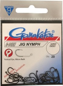 Resim Gamakatsu Jig Nymph No:10 Siyah Olta İğnesi 20adt 