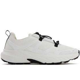 Resim Derimod ACBC x DERİMOD Kadın Beyaz Bağcıklı Kalın Tabanlı Kumaş Sneaker 25SFD43556F 