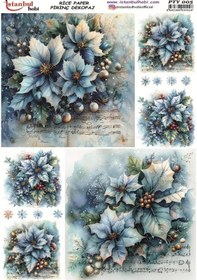 Resim Pirinç Dekopaj Kağıdı 30x42cm Pty-005 Yılbaşı 