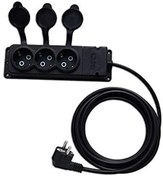 Resim ÖZNUR Seyyar Uzatma 3x2,5 Ttr Kablolu 3 Lü Grup Priz Uzatma Kablo 50 Metre 