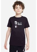 Resim The Godfather Baskılı Unisex Çocuk Siyah T-Shirt (528337537) 