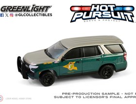 Resim 1:64 Greenlight 2023 Chevrolet Tahoe Police Pursuit Vechicle New Hampshire State Police 